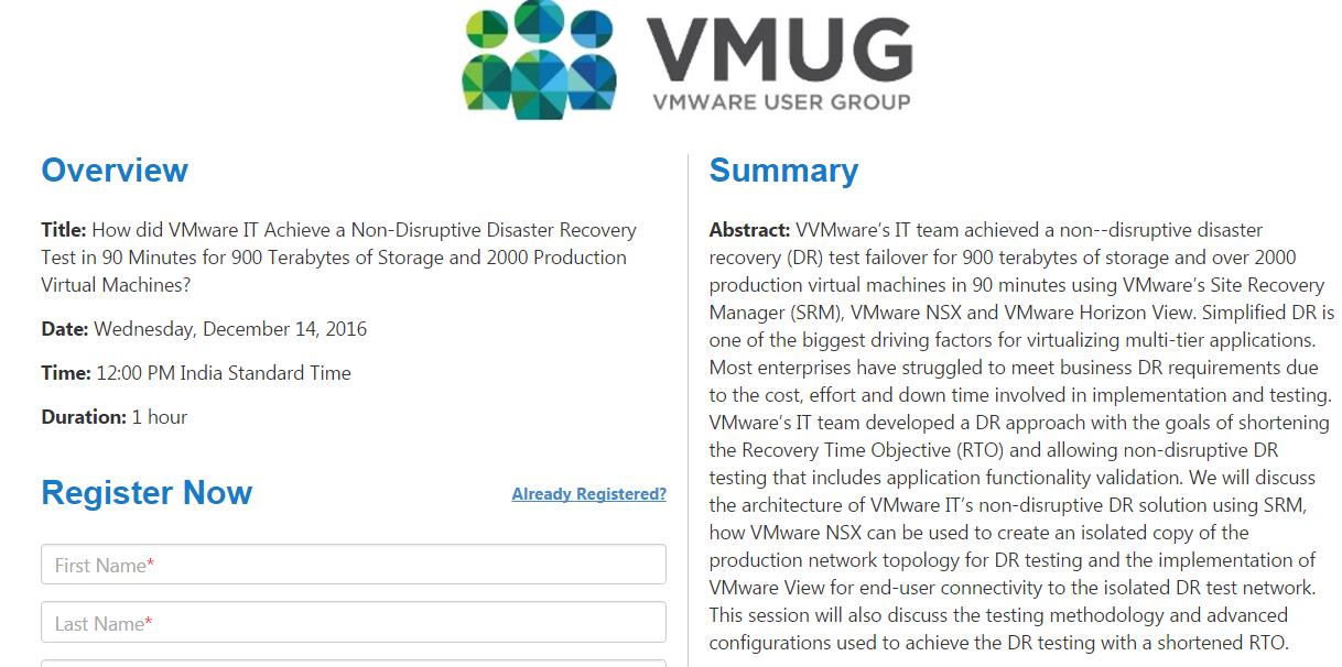 VMUG Session