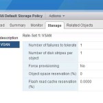 Virtual SAN Storage Policy